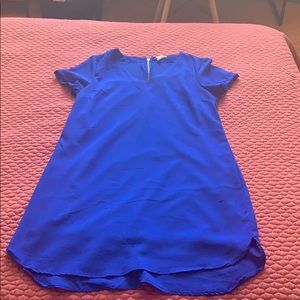 Brilliant blue shift dress (Size L)